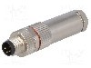 Conector M8, 4 pini, clasa etanseitate IP67, BULGIN - PXMBNI08FIM04ASC