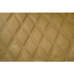 Material piele eco interior tapiterie auto romb Bej cusatura Bej