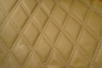 Material piele eco interior tapiterie auto romb Bej cusatura Bej foto