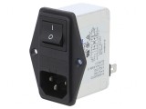 Conector Alimentare AC Soclu Tată 6A 250VAC IEC 60320 RIP0642H2