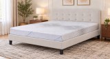 Pat Mali 160x200 cm Tapitat Nuanta Crem Somiera Inclusa (cod L8)