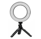 Cumpara ieftin Mini suport trepied pentru telefon rotire 360 grade + Ringlight 6 inch, Oem