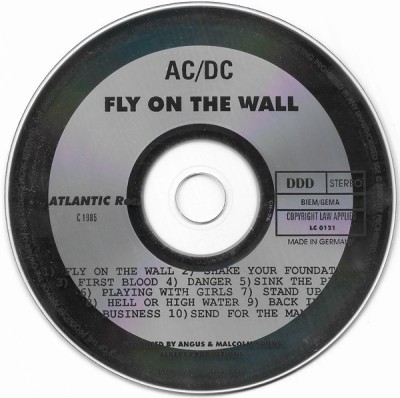 AC/DC - Fly On The Wall, CD foto