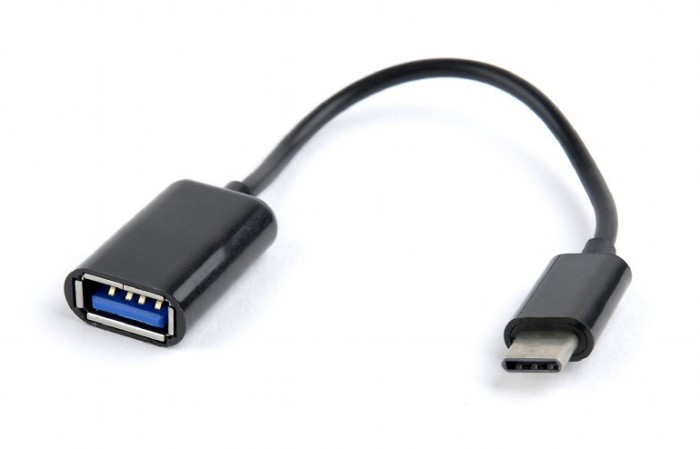 OTG Adaptor Gembird USB-C (M) 2.0 la USB-A (F) negru