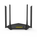 Router WiFi 5 (802.11ac) DualBand 2.4/5GHz, 300+867Mbps, 4x6dBi, 4 porturi Gigabit - TENDA TND-AC10-V30 SafetyGuard Surveillance