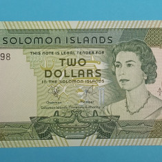 Insulele Solomon 2 Dollars 1977 'Pescuit traditional' UNC serie: A/2 532898