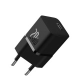 INCARCATOR retea Baseus GaN5 Pro, Quick Charge 20W, 1 x USB Type-C, include cablu USB Type-C la USB Type-C 100W 1m, negru &quot;P10110900113-00&quot; (timbru ve