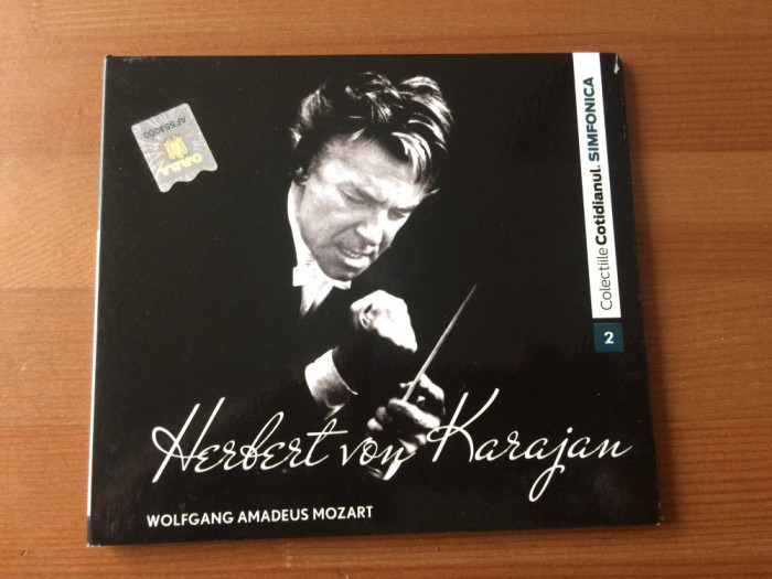 Herbert von Karajan W.A. Mozart CD disc muzica clasica Cotidianul simfonica VG+