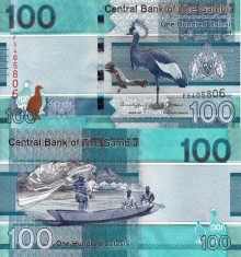 GAMBIA 100 dalasis 2023 UNC!!!