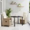 vidaXL Set de masă pentru grădină cu pernă 3 pcs Bej Rattan poli 3379653