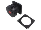 Conector AC Trifazat 125A 400VAC IP67 Soclu Mamă