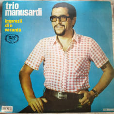 DISC LP SERIA JAZZ NR 10: TRIO GUIDO MANUSARDI: IMPRESII DIN VACANTA ST-EDE 0944