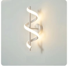 Aplica LED, 15W, 800lm, spirala creativa, alb, lumina calda/neutra/rece