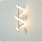 Aplica LED, 15W, 800lm, spirala creativa, alb, lumina calda/neutra/rece