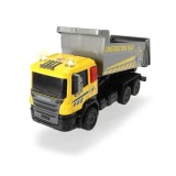 DICKIE TOYS CITY WORKER VEHICUL DE CONSTRUCTII CU LUMINI SI SUNETE CAMION GALBEN 17CM