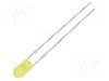 Dioda LED, 3mm, ambra, 4...5lm, 30mA, 1,8...2,6V, OPTOSUPPLY - OSY6PA3E34B