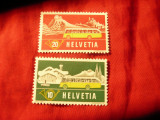 Serie Elvetia 1953 - Posta in Alpi , 2 valori, Nestampilat
