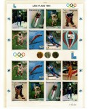 Paraguay 1980 - Jocurile Olimpice de iarna, sport, medaliați, minicoala neuzata