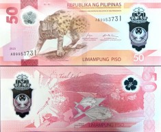 !!! NOU : FILIPINE - 50 PISO 2025 - P 237 - UNC / POLIMER // NU TRIMIT PRIN CURIER