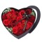 Buchet Mercaton cu Flori Parfumate din Sapun in Cutie Forma Inima, 22 x 20 x 9 cm
