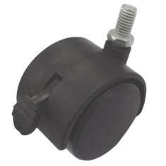 Roata pentru mobila cu frana si surub, 50 mm