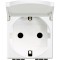 Priza schuko cu capac 2M Matix Bticino alb AM5440 2P