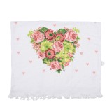 Cumpara ieftin Prosop de maini si fata bumbac multicolor Inimioara 40x66 cm
