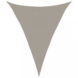 Cumpara ieftin Panza parasolar gri deschis 5x7x7 m HDPE 160 g/m&sup2; triunghiular