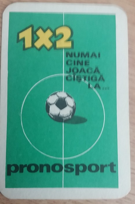 C9 1 - 1971 - Calendar de buzunar - reclama Pronosport