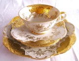 SET MIC DEJUN PORTELAN WINTERLING BAVARIA CU DECOR AURIT MASIV SET TRIO CEASCA CAFEA CU FARFURII