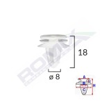 Clips Tapiterie Pentru Seat Vw 8X18mm - Gri Set 10 Buc 132896 C10156-RMX