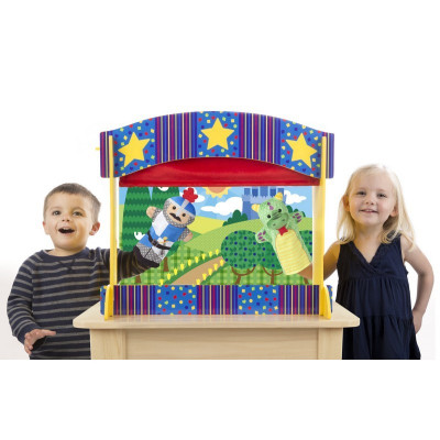 Teatru de papusi mediu Melissa &amp;amp;amp; Doug, 53 x 61 x 29 cm foto