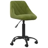 Cumpara ieftin Scaun pentru birou, verde deschis, catifea