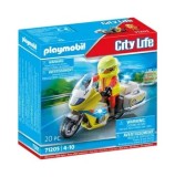 Cumpara ieftin Set figurina Playmobil - Motocicleta galbena