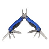 Cumpara ieftin Mini cleste multifunctional, Survival Instict, otel inoxidabil, 9 functii, 14 cm, husa inclusa, albastru