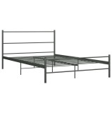 Cumpara ieftin Cadru de pat, gri, 120 x 200 cm, metal