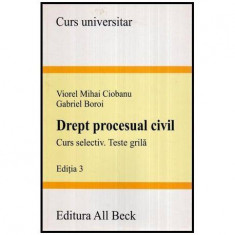 Drept procesual civil - Curs selectiv - Teste grila foto