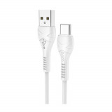 Cumpara ieftin Cablu cu conectori USB tata si USB tip C tata, Hoco X37 Cool, 3A, lungime 1m, alb