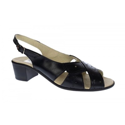 Sandale dama din piele naturala box, Negru, S33NBOX foto