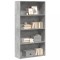 Gossi biblioteca, gri beton, 80x30x152 cm, lemn prelucrat