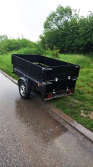 Remorca auto 750 kg STEMA M4075 fabrica?ie Germania cu inal?atoare aluminiu foto