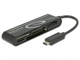Cititor de carduri USB tip C 2.0 5 sloturi, Delock 91739