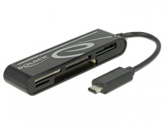 Cititor de carduri USB tip C 2.0 5 sloturi, Delock 91739