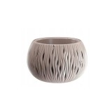 Cumpara ieftin Ghiveci decorativ de flori, rotund, cafeniu, 20.75 L, 47.8x30 cm, Sandy Bowl, Prosperplast