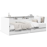Cumpara ieftin Pat de zi cu sertare fara saltea, alb, 90x190 cm