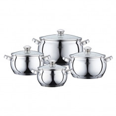 Set 4 cratite inox cu capac Peterhof PH-15833, fund din 5 straturi foto