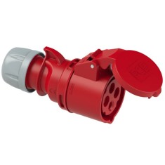 Priza trifazica mobila pe cablu 4 poli 32A 3P+E 6h CEE 380V IP44