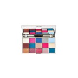 Paleta farduri de pleoape, Makeup Revolution, Glass Mirror, 15 nuante