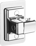 Suport pentru cap de dus reglabil, JENUOS&reg;, Rotatie 360&deg;, Reglabila, Argintiu