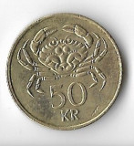Moneda 50 kronur 2005 - Islanda, Europa, Cupru-Nichel